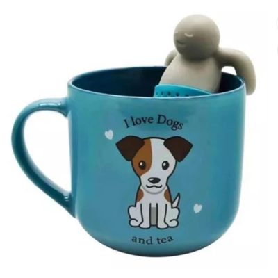 Caneca C/ Infusor P/ Cha 350Ml - I Love Dos And Tea