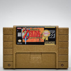 Cartucho Dourado Repro The Legend Of Zelda A Link To The Past Snes (Com Caixa E Manual)