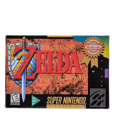 Cartucho Dourado Repro The Legend Of Zelda A Link To The Past Snes (Com Caixa E Manual)