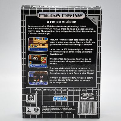 Cartucho Repro Phantasy Star Iv Mega Drive (Com Caixa E Manual)