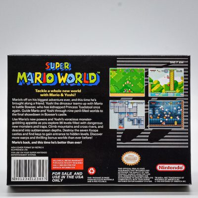 Cartucho Repro Super Mario World Snes (Com Caixa E Manual)