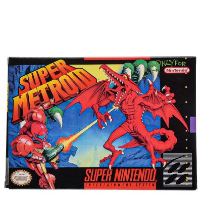 Cartucho Repro Super Metroid Snes (Com Caixa E Manual)
