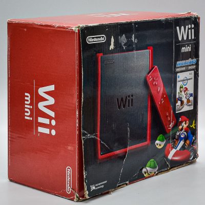 Console Nintendo Wii Mini Vermelho Com Caixa + Mario Kart
