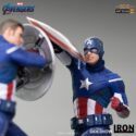 Diorama Captain America (2012) Vs. Capitão America (2023) - Batalha De Nova Iorque Os Vingadores