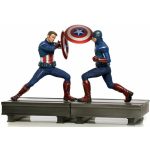 Diorama Captain America (2012) Vs. Capitão America (2023) – Batalha De Nova Iorque Os Vingadores Diorama Captain America (2012) Vs. Capitão America (2023) - Batalha De Nova Iorque Os Vingadores