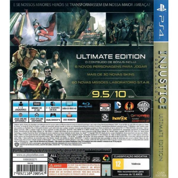 Injustice Gods Among Us Ultimate Edition Ps4 #1