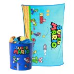 Kit Manta Com Balde Super Mario Kit Manta Com Balde Super Mario