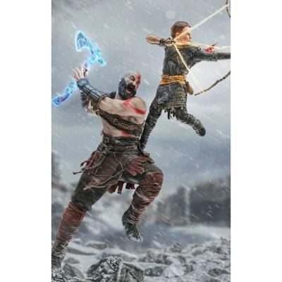 Kkratos E Atreus (God Of War 2019) - Art Scale 1/10 Deluxe Iron Studios