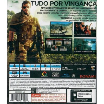 Metal Gear Solid V The Phantom Pain Ps3