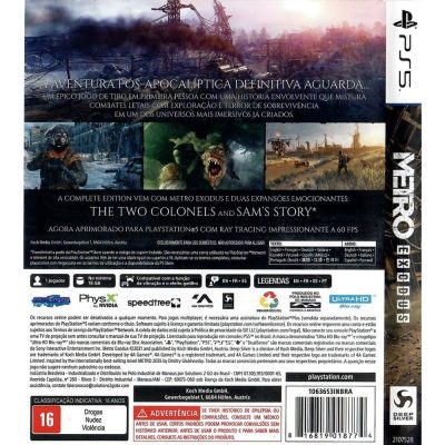 Metro Exodus Complete Edition Ps5 (Sem Codigo)
