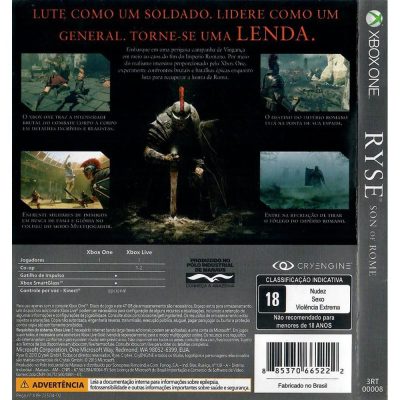 Ryse Son Of Rome Xbox One #3 (Manchas)
