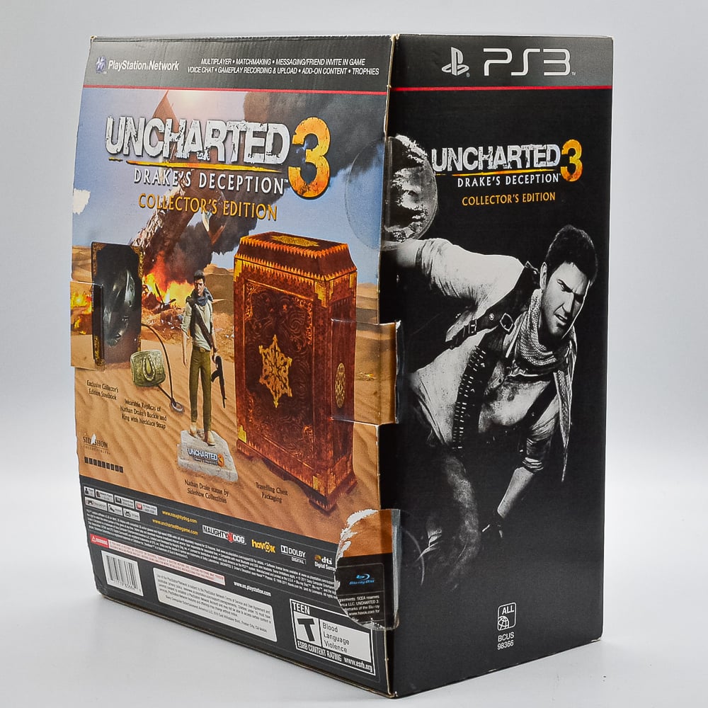 Jogo Uncharted 3 Drake's Deception Favoritos PS3 Mídia Física