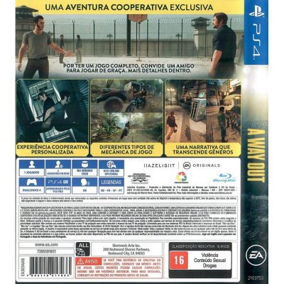 A Way Out Ps4
