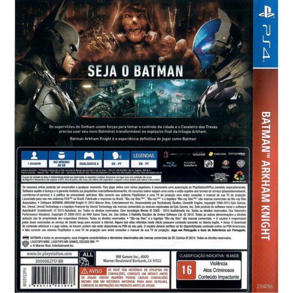 Batman Arkham Knight Playstation Hits Ps4 #2