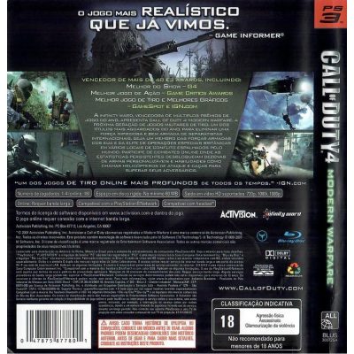 Call Of Duty 4 Modern Warfare Ps3 #1