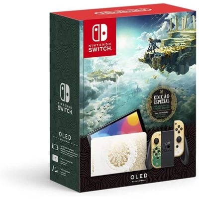 Console Nintendo Switch Oled - Edição Limitada The Legend Of Zelda Tears Of The Kingdom