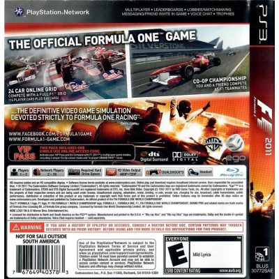 Formula 1 2011 Ps3 #1