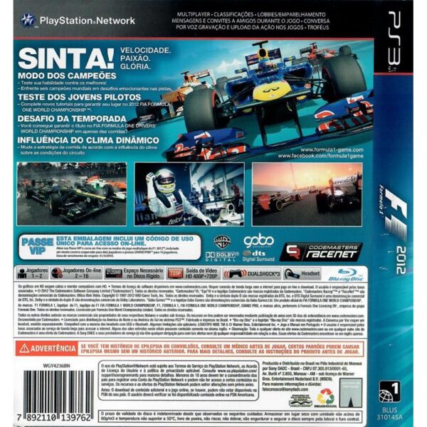 Formula 1 2012 Ps3 #2