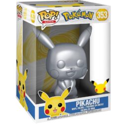 Funko Pop Pikachu 353 (Silver) (Pokemon) (Super Sized) (Vaulted)