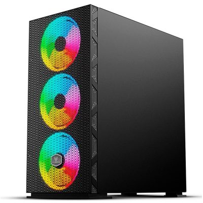 Gabinete Gamer Husky Polar, Mid Tower, Argb, Com Fan, Porta Em Vidro Temperado - Hgmc005
