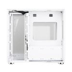Gabinete Gamer Rise Mode Galaxy White, Ateral E Frontal Em Vidro Temperado, 10X Cooler Fan Argb