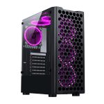 Gabinete Gamer Rise Mode X5 Glass, Rgb, Lateral Em Vidro Fume, Preto – Rm-X5-05-Fb Gabinete Gamer Rise Mode X5 Glass, Rgb, Lateral Em Vidro Fume, Preto - Rm-X5-05-Fb