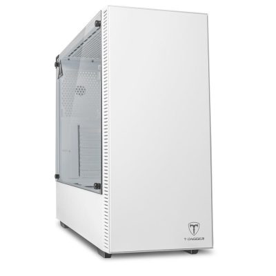 Gabinete Gamer T-Dagger Cube White, Mid Tower, Lateral Em Vidro, Branco - T-Tgc305w