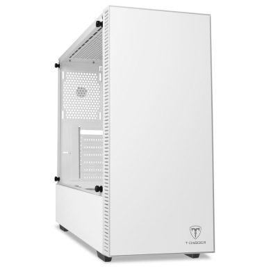 Gabinete Gamer T-Dagger Cube White, Mid Tower, Lateral Em Vidro, Branco - T-Tgc305w