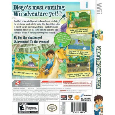 Go Diego Go ! Great Dinosaur Rescue Nintendo Wii #3