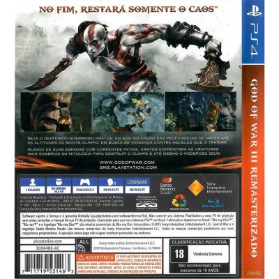 God Of War Iii Remasterizado Playstation Hits Ps4 #1