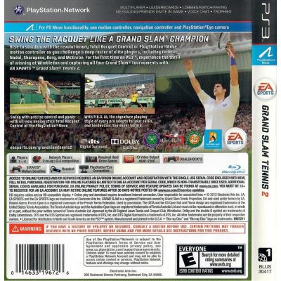 Grand Slam Tennis 2 Ps3 #1 (Sem Manual)