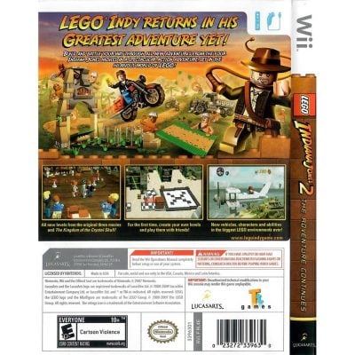 Lego Indiana Jones 2 The Adventures Continues Nintendo Wii #1