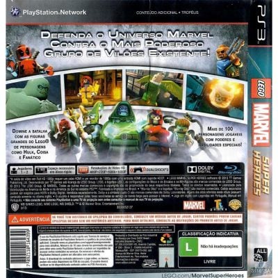 Lego Marvel Super Heroes Ps3 #3 (Sem Manual)