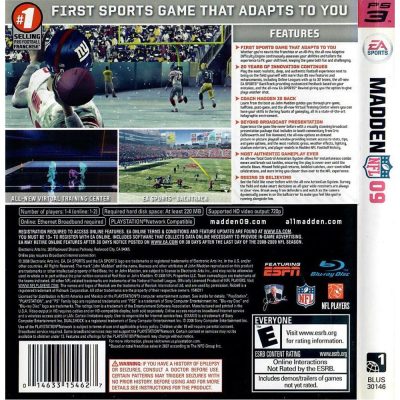 Madden Nfl 09 Ps3 #1