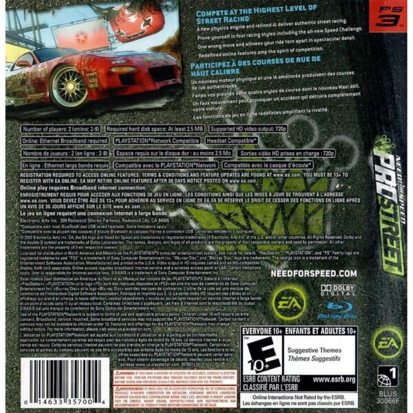 Need For Speed Pro Street Ps3 #1