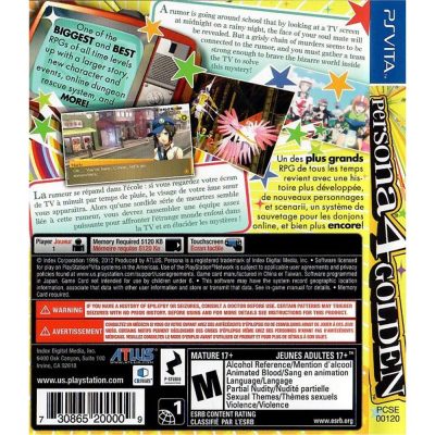 Persona 4 Golden Psvita