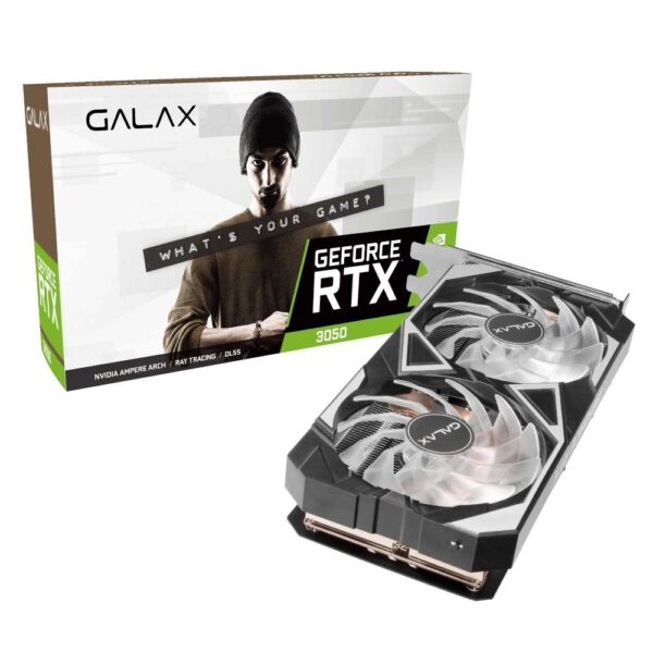 Placa De Vídeo Galax Nvidia Geforce Rtx 3050 Ex Oc, 8Gb Gddr6, Lhr, 1-Click, 128 Bits - 35Nsl8md6yex