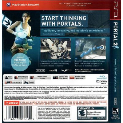 Portal 2 Ps3 (Greatest Hits)