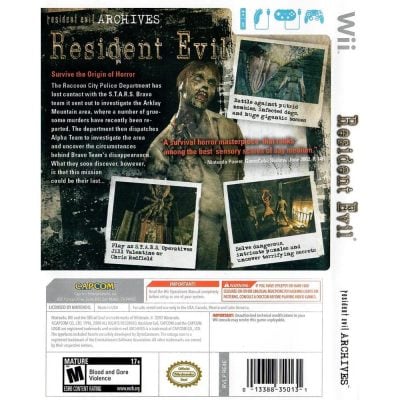 Resident Evil Archives Nintendo Wii