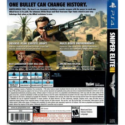 Sniper Elite Iii Ps4