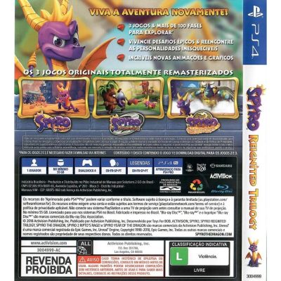 Spyro Reignited Trilogy Ps4 (Sem Manual)