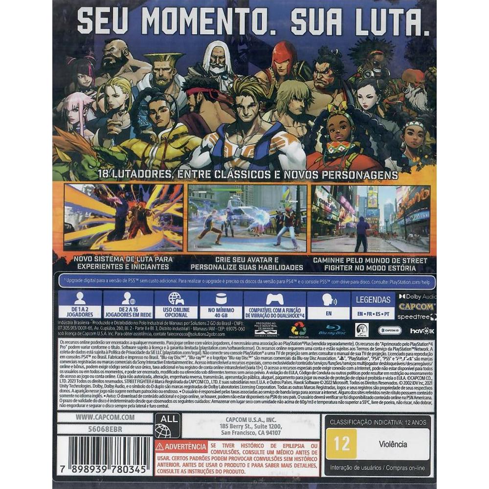 Street Fighter 6 - Ps4 Digital - Edição Padrão - GameShopp