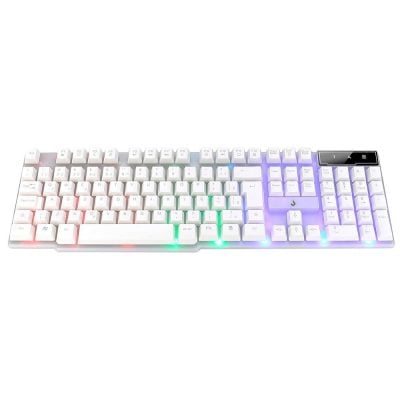 Teclado Gamer Rise Mode G1 Full, Rgb Rainbow, Usb, Branco - Rm-Tg-01-Fw