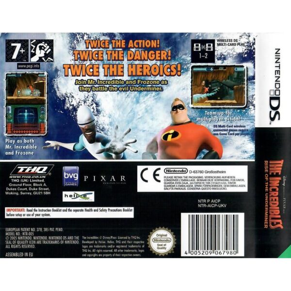 The Incredibles Rise Of The Underminer Nintendo Ds
