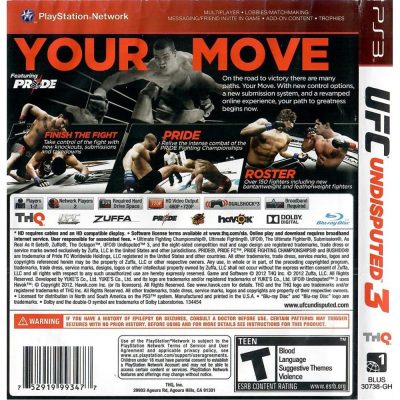 Ufc 3 Undisputed Greatest Hits Ps3 #3