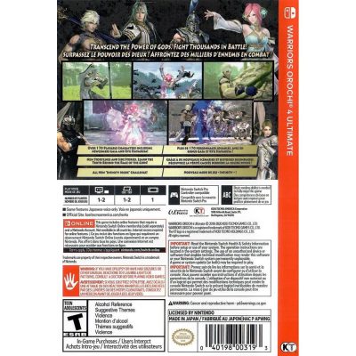 Warriors Orochi 4 Ultimate Nintendo Switch