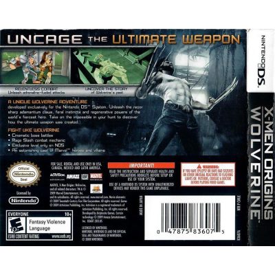 X-Men Origins Wolverine Nintendo Ds