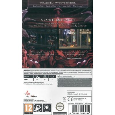 Bloodstained Ritual Of The Night Nintendo Switch