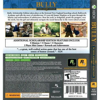 Bully Scholarship Edition Xbox One / Xbox 360 #2
