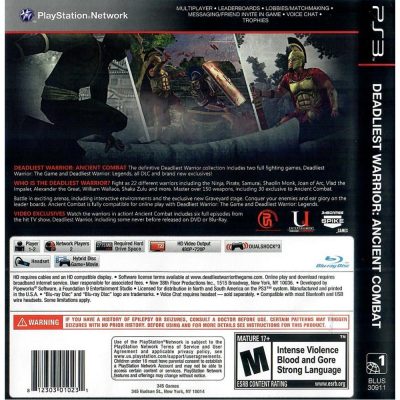 Deadliest Warrior Ancient Combat Ps3